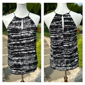 Ann Taylor black and white size medium tank top